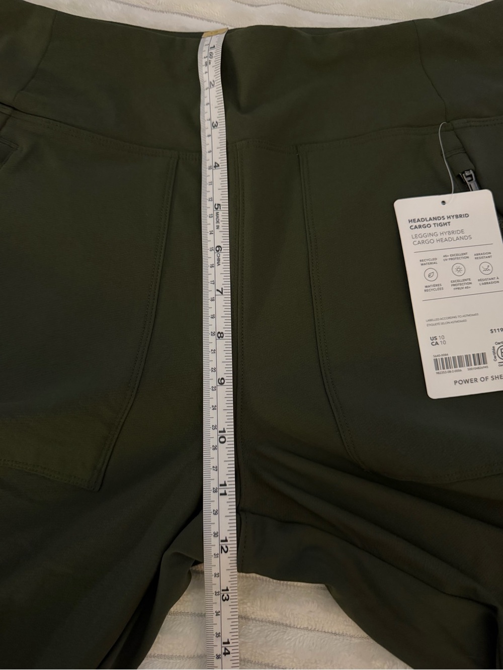 Athleta Olive Green Headlands Hybrid Cargo Tight - Picture 16 of 16
